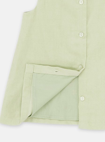 Βρεφικό Αμάνικο Φόρεμα για Κορίτσια Λαδί Turtle