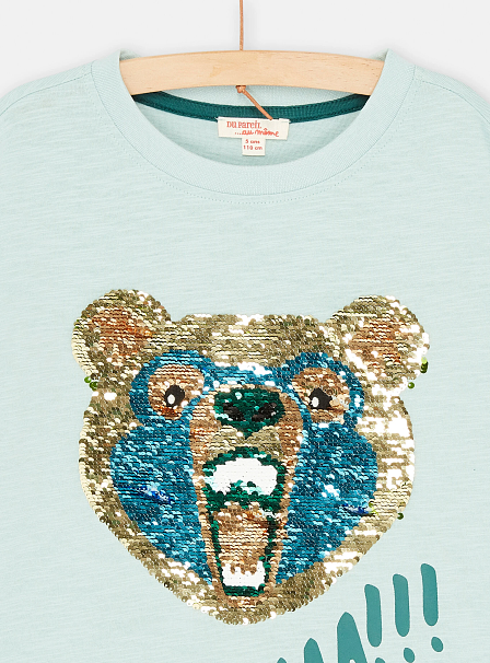 Παιδική Μακρυμάνικη Μπλούζα για Αγόρια Light Blue Bear