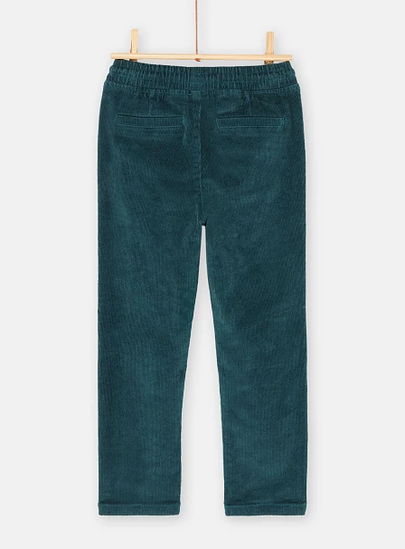 Παιδικό Παντελόνι για Αγόρια Πετρόλ Κοτλέ