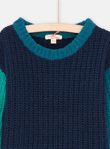 Παιδική Μπλούζα για Αγόρια Μπλε Πλεκτή
