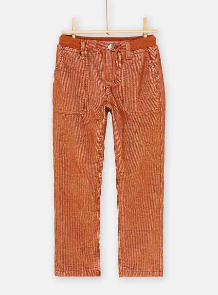 Παιδικό Παντελόνι για Αγόρια Πορτοκαλί Κοτλέ