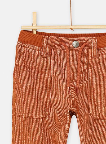 Παιδικό Παντελόνι για Αγόρια Πορτοκαλί Κοτλέ