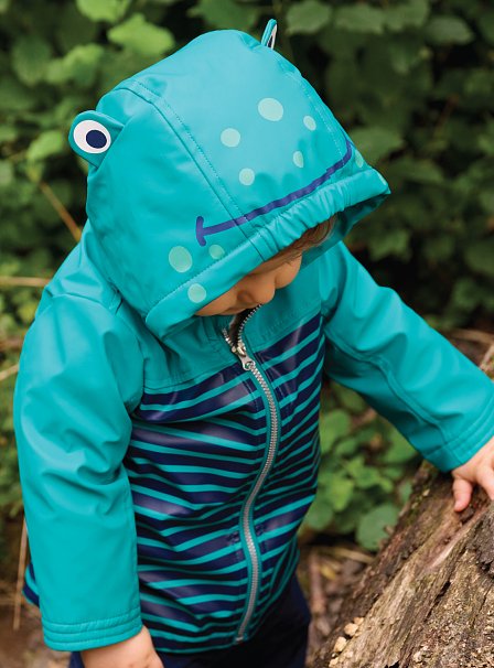 Βρεφικό Μπουφάν για Αγόρια Γαλάζιο Stripes