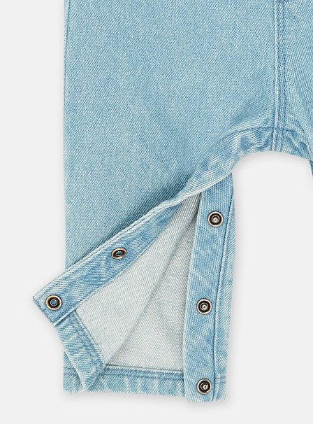 Βρεφική Αμάνικη Σαλοπέτα για Αγόρια Light Blue Dino