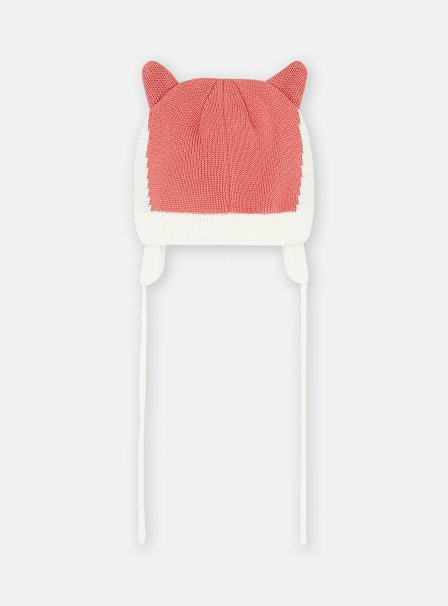 Βρεφικό Σκουφάκι για Κορίτσια Λευκό Kitty