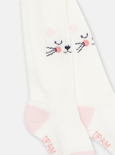 Βρεφικό Καλσόν για Κορίτσια Λευκό Kitten