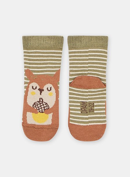 Βρεφικές Κάλτσες για Αγόρια Πορτοκαλί Owl