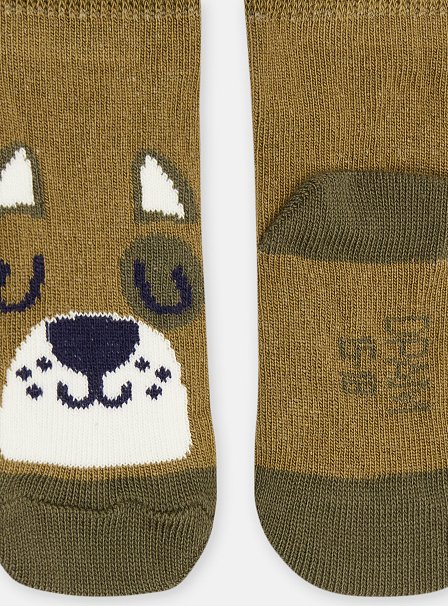 Βρεφικές Κάλτσες για Αγόρια Khaki Bear