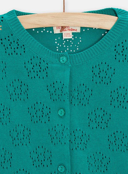 Παιδική Ζακέτα για Κορίτσια Emerald Flowers