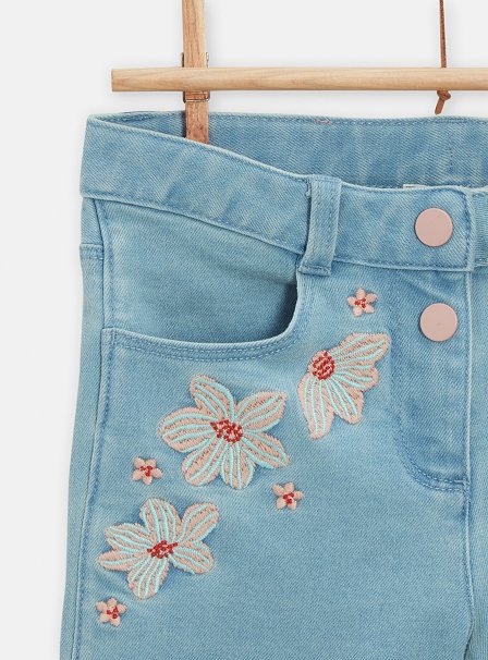 Παιδικό Σορτς για Κορίτσια Denim Flowers