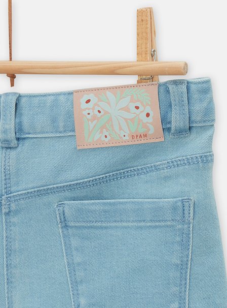 Παιδικό Σορτς για Κορίτσια Denim Flowers