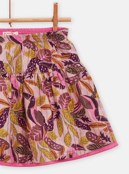Παιδική Φούστα για Κορίτσια Pink Leaves