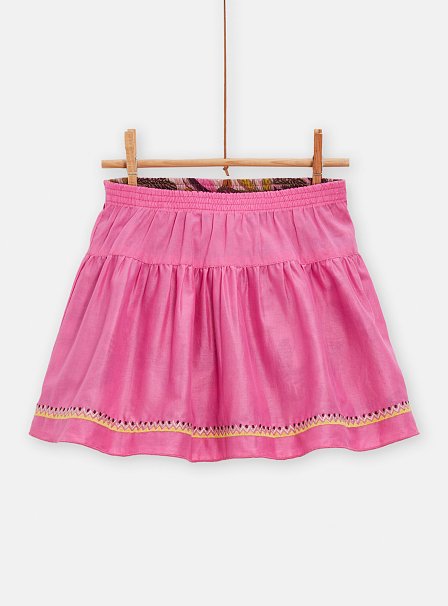 Παιδική Φούστα για Κορίτσια Pink Leaves