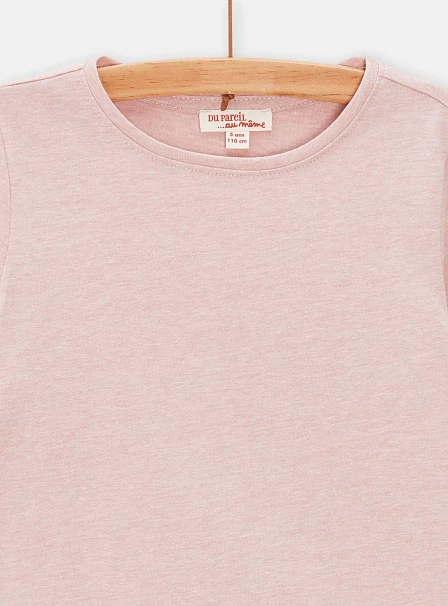 Παιδική Μπλούζα για Κορίτσια Basic Pale Pink