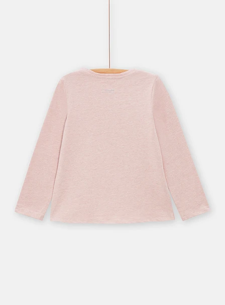 Παιδική Μπλούζα για Κορίτσια Basic Pale Pink