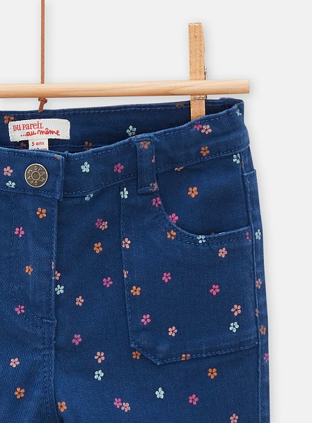 Παιδικό Παντελόνι για Κορίτσια Denim Flowers