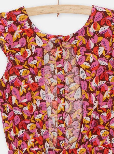 Παιδική Ολόσωμη Φόρμα για Κορίτσια Multicolor Leaves