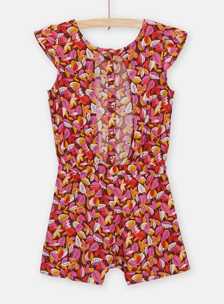 Παιδική Ολόσωμη Φόρμα για Κορίτσια Multicolor Leaves