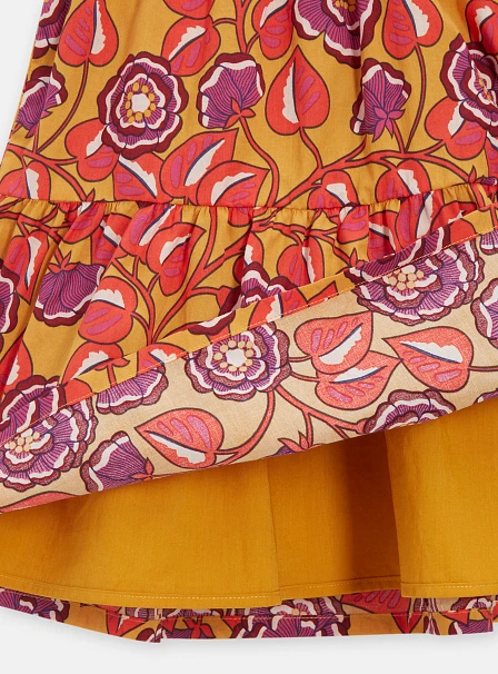 Παιδικό Φόρεμα για Κορίτσια Orange Flowers