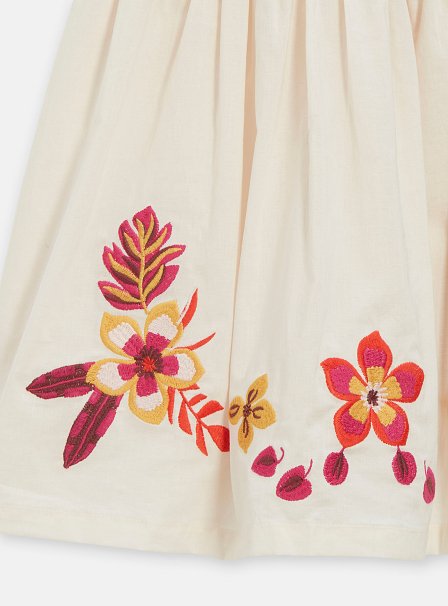 Παιδικό Φόρεμα για Κορίτσια Ecru Flowers