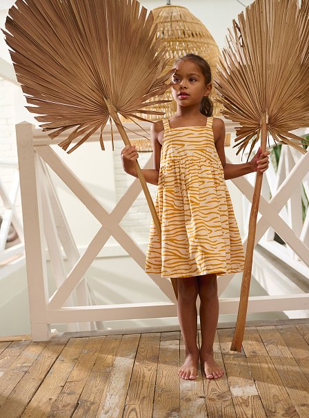 Παιδικό Φόρεμα για Κορίτσια Mustard Leopard