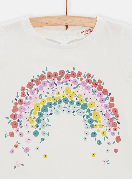 Παιδική Μπλούζα για Κορίτσια Flower Rainbow