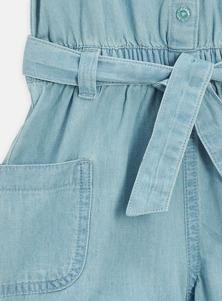 Παιδική Ολόσωμη Φόρμα για Κορίτσια Light Denim