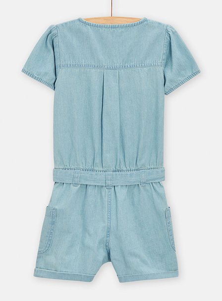 Παιδική Ολόσωμη Φόρμα για Κορίτσια Light Denim