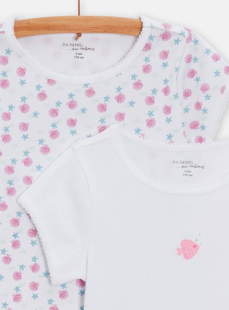 Παιδικά Σετ Φανελάκια για Κορίτσια Sea 2 τμχ