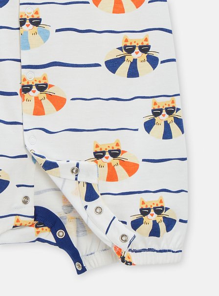 Βρεφική Πυτζάμα για Αγόρια Cats on the Beach