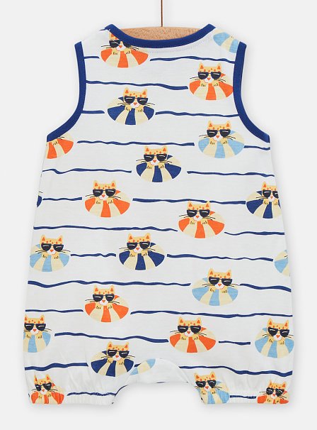 Βρεφική Πυτζάμα για Αγόρια Cats on the Beach