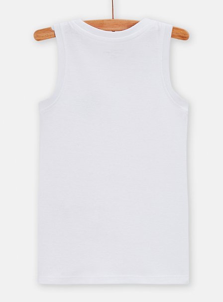 Σετ Παιδικά Φανελάκια για Αγόρια Λευκά Dinosaurs 2 τμχ