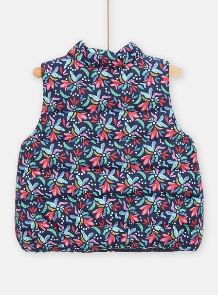 Βρεφικό Αμάνικο Μπουφάν για Κορίτσια Black Leaves - 2 σε 1