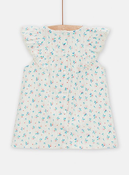 Βρεφικό Φόρεμα για Κορίτσια White Baby Flowers