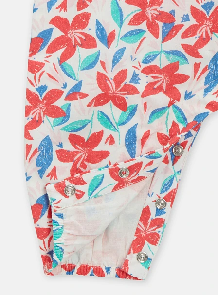 Βρεφικό Φορμάκι για Κορίτσι Red Floral