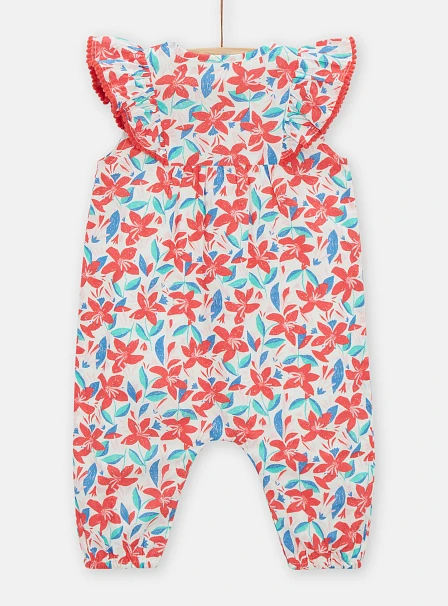 Βρεφικό Φορμάκι για Κορίτσι Red Floral
