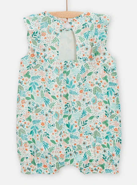 Βρεφικό Ολόσωμο Φορμάκι για Κορίτσια Green Patern
