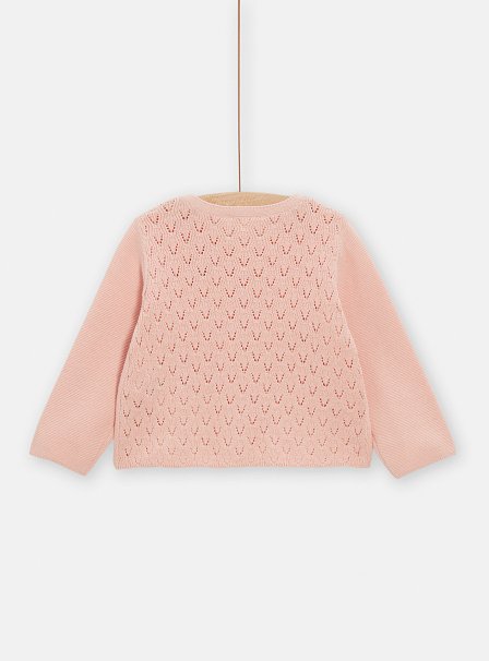 Βρεφική Ζακέτα για Κορίτσια Pink Flower