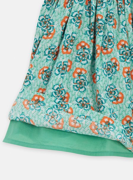 Βρεφικό Φόρεμα για Κορίτσια Green Flowers