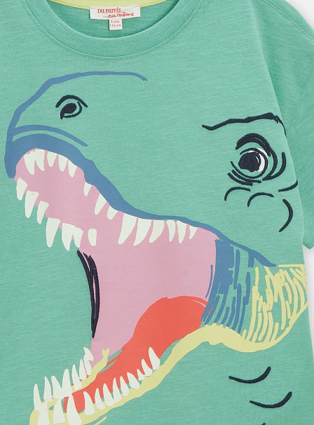 Παιδική Μπλούζα για Αγόρια Green Dino