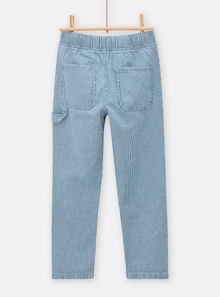 Παιδικό Παντελόνι για Αγόρια Cargo Light Blue Stripes