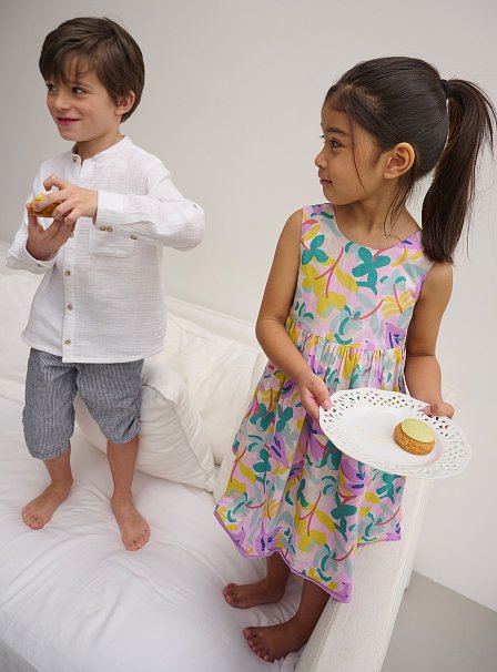 Παιδικό Σορτς για Αγόρια Grey/White