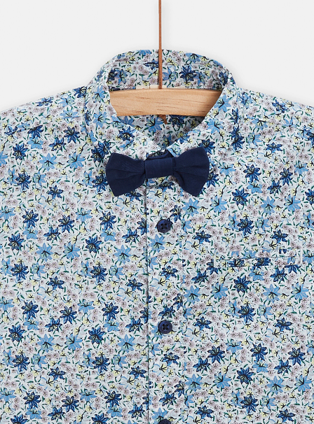 Παιδικό Πουκάμισο για Αγόρια Blue Flower