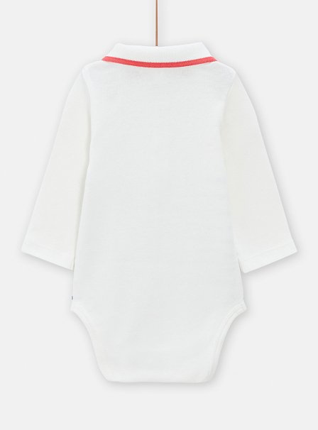 Βρεφικό Μακρυμάνικο Φορμάκι Unisex White/Blue Stripes