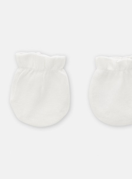 Βρεφικά Γαντάκια Unisex Λευκά