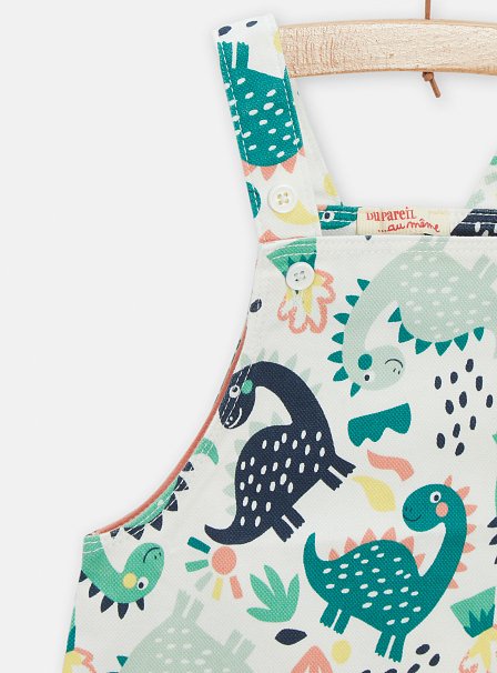 Βρεφική Σαλοπέτα για Αγόρια White Dino