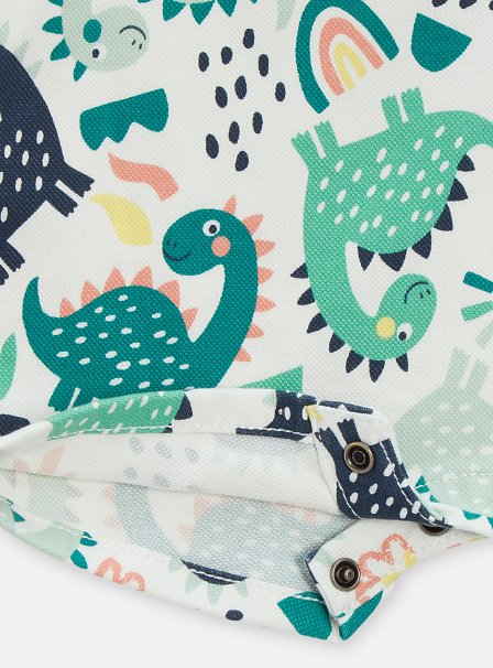 Βρεφική Σαλοπέτα για Αγόρια White Dino