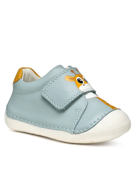 Βρεφικά Παπούτσια Geox Tutim για Αγόρια Sky Blue Giraffe (Μεγέθη 19-22)