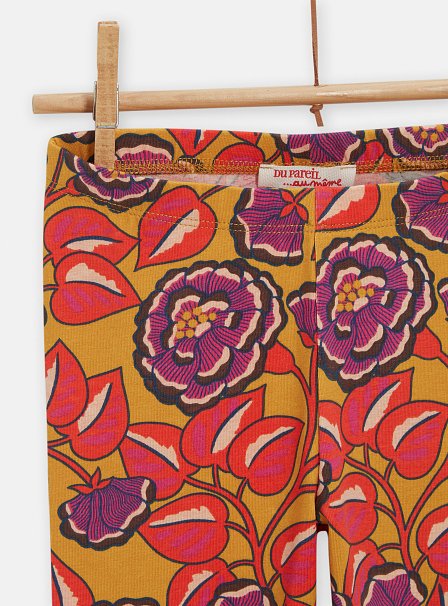 Παιδικό Κολάν για Κορίτσια Mustard Floral
