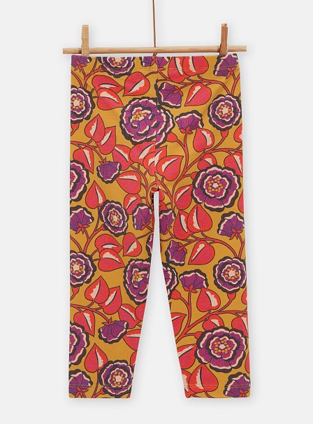Παιδικό Κολάν για Κορίτσια Mustard Floral